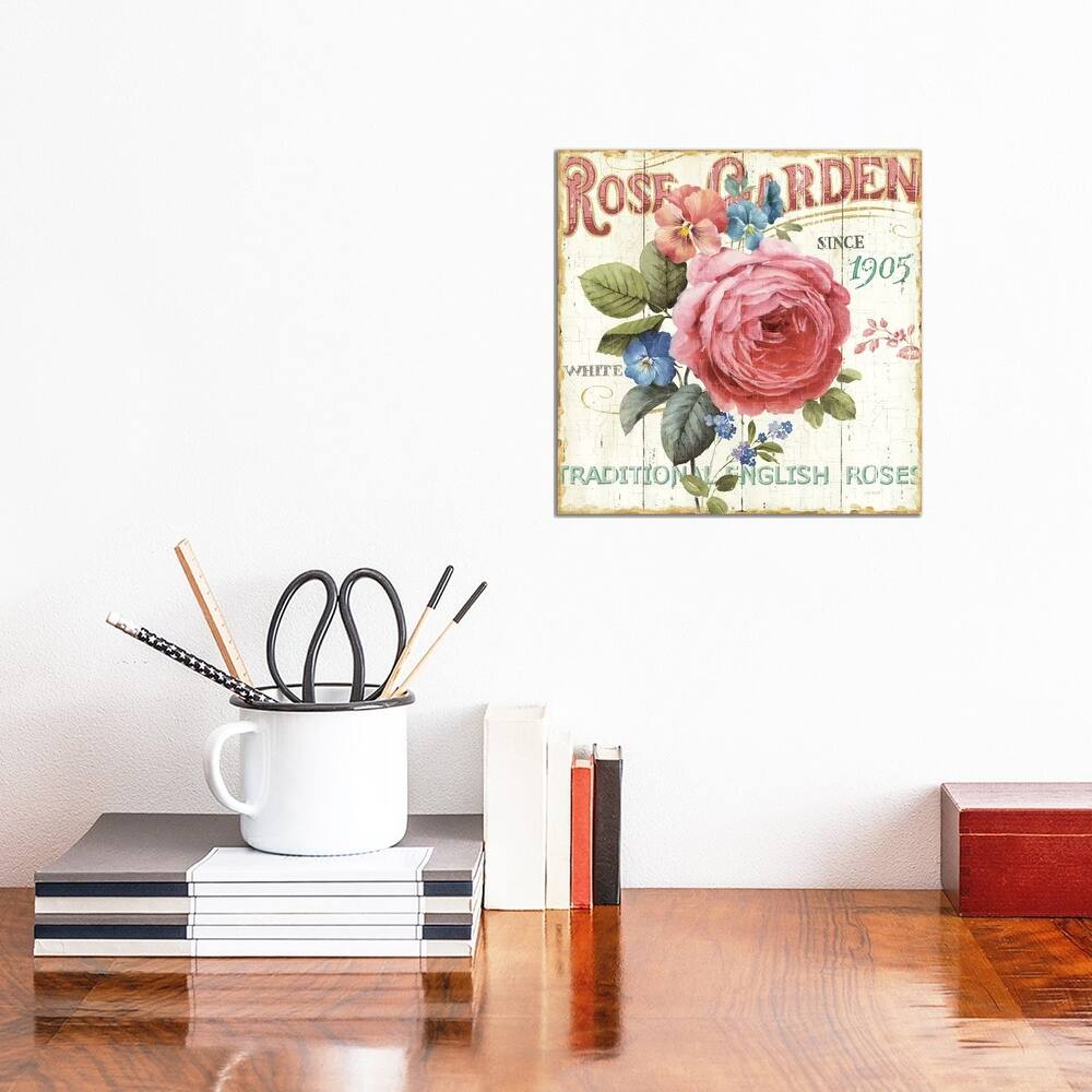 iCanvas "Rose Garden I" by Lisa Audit Canvas Print