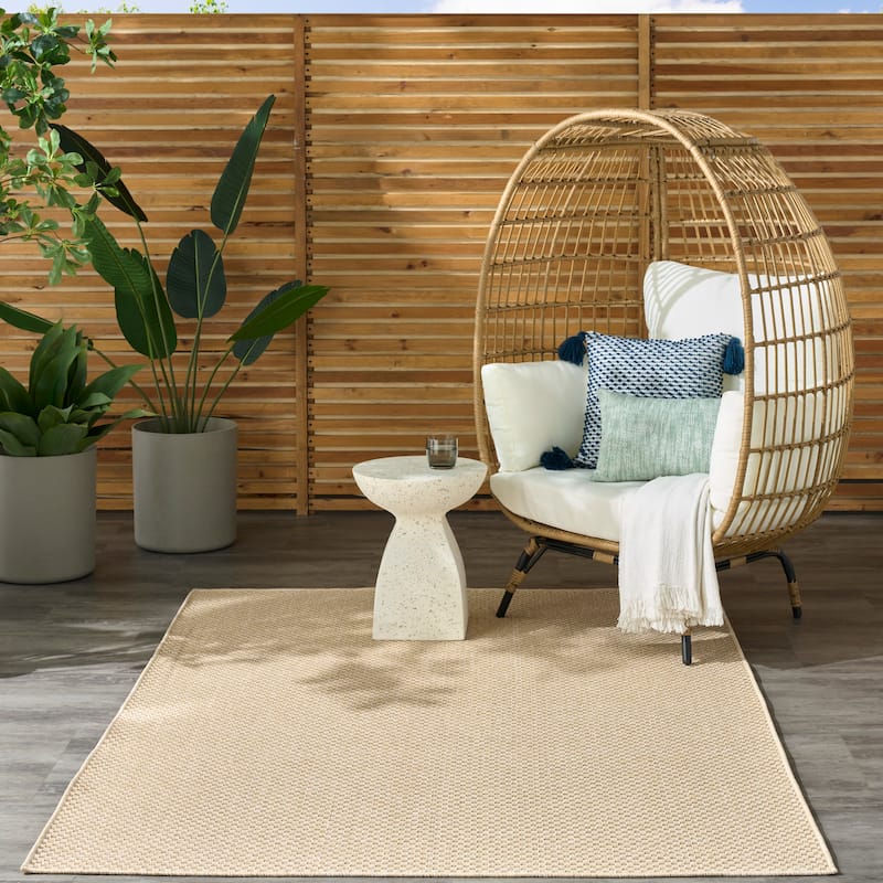 Nourison Tulum Indoor/Outdoor Solid Area Rug