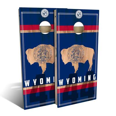 Wyoming State Flag 2 Outdoor Cornhole Board Set