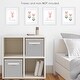 preview thumbnail 3 of 4, Sweet Jojo Designs Coral Mint Grey Woodland Deer Woodsy Collection Wall Decor Art Prints (Set of 4) - Adventure Courage