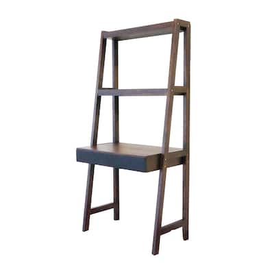Wooden Ladder Desk, Ladder Style Display Shelf
