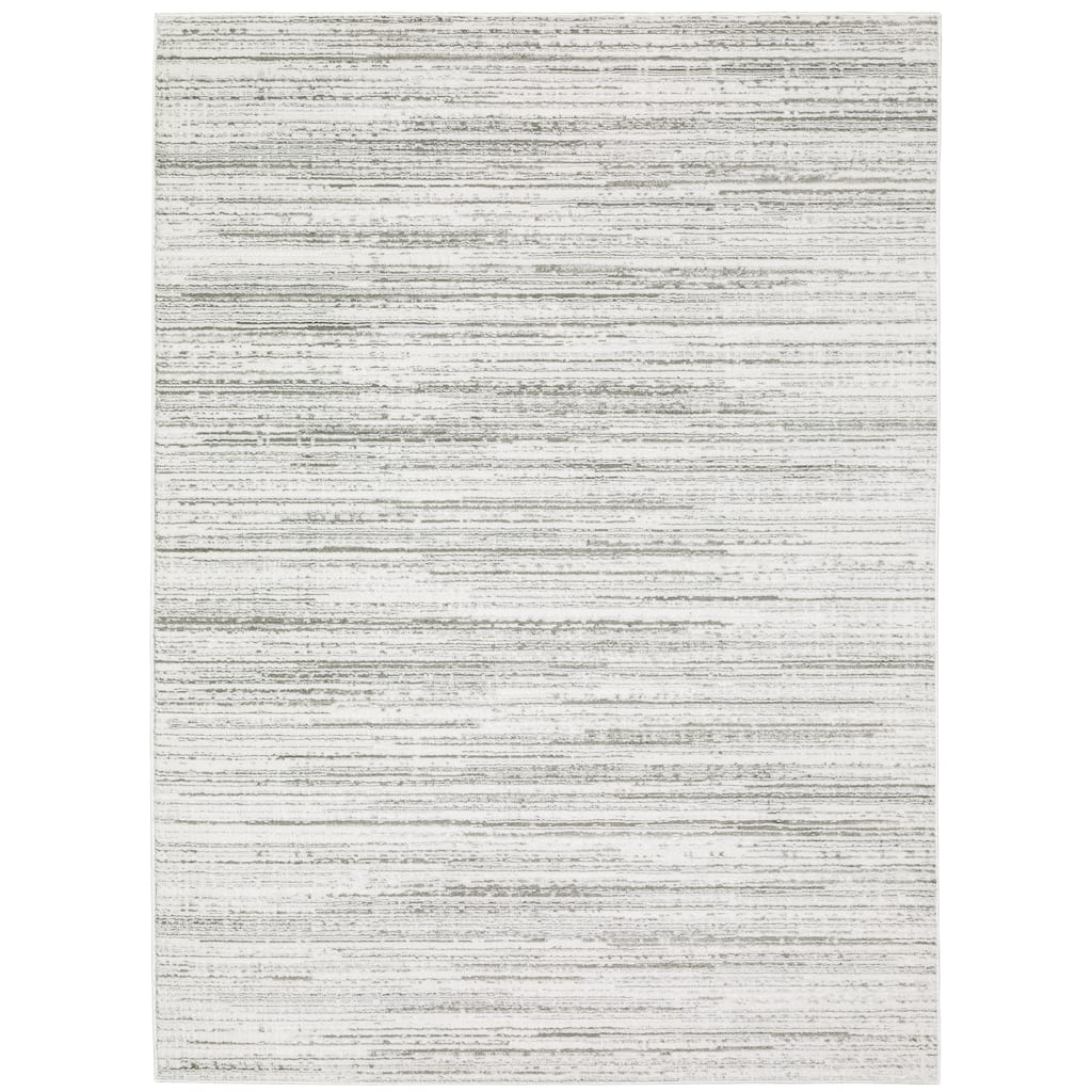 Montgomery White Grey Abstract Distressed Casual Area Rug
