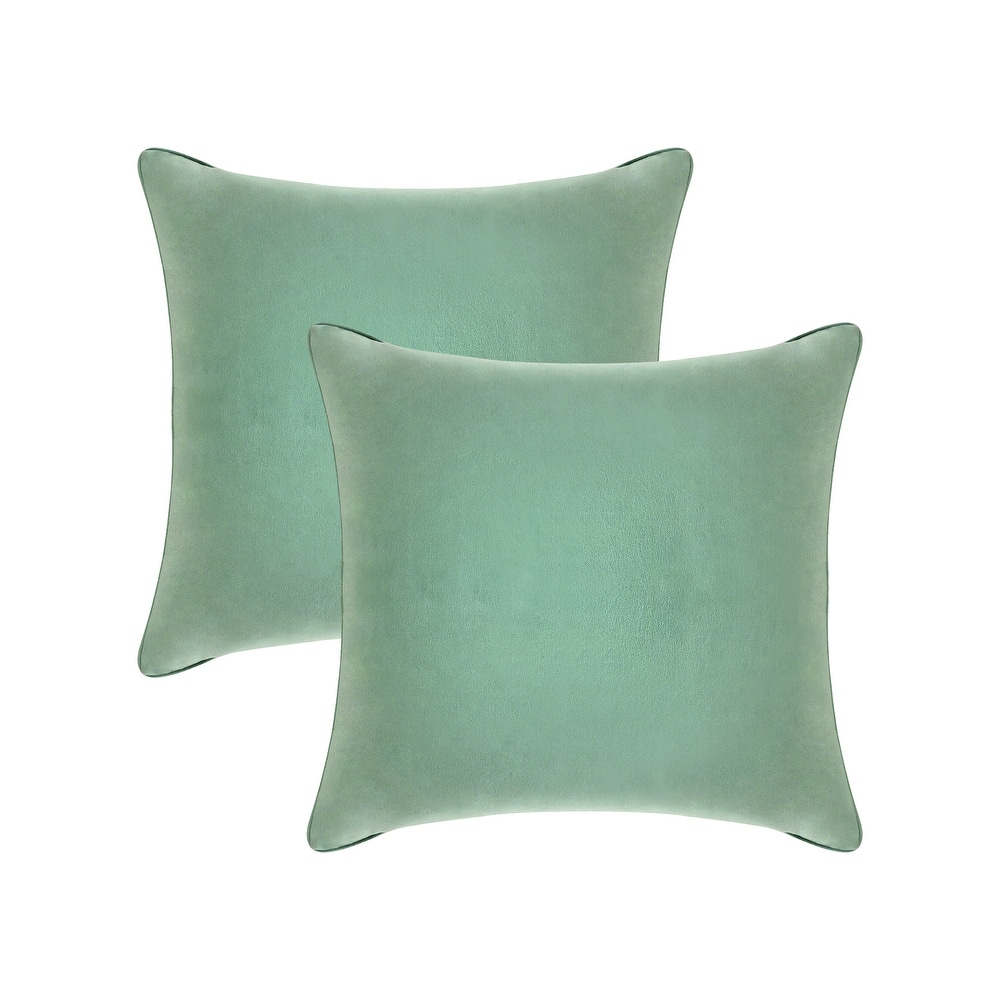 A1HC Pack of 2 Velvet Throw Pillow Covers, Hidden Zipper Closure