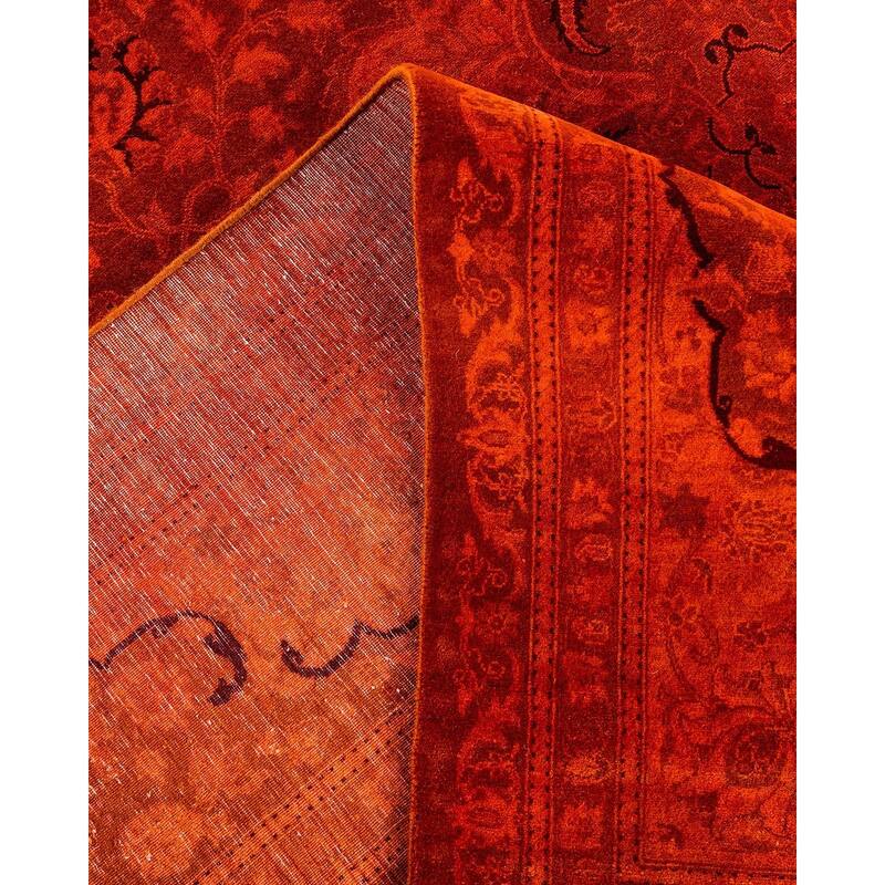 Contemporary Overdyed Wool Hand Knotted Area Rug - 8' 2" x 10' 5"