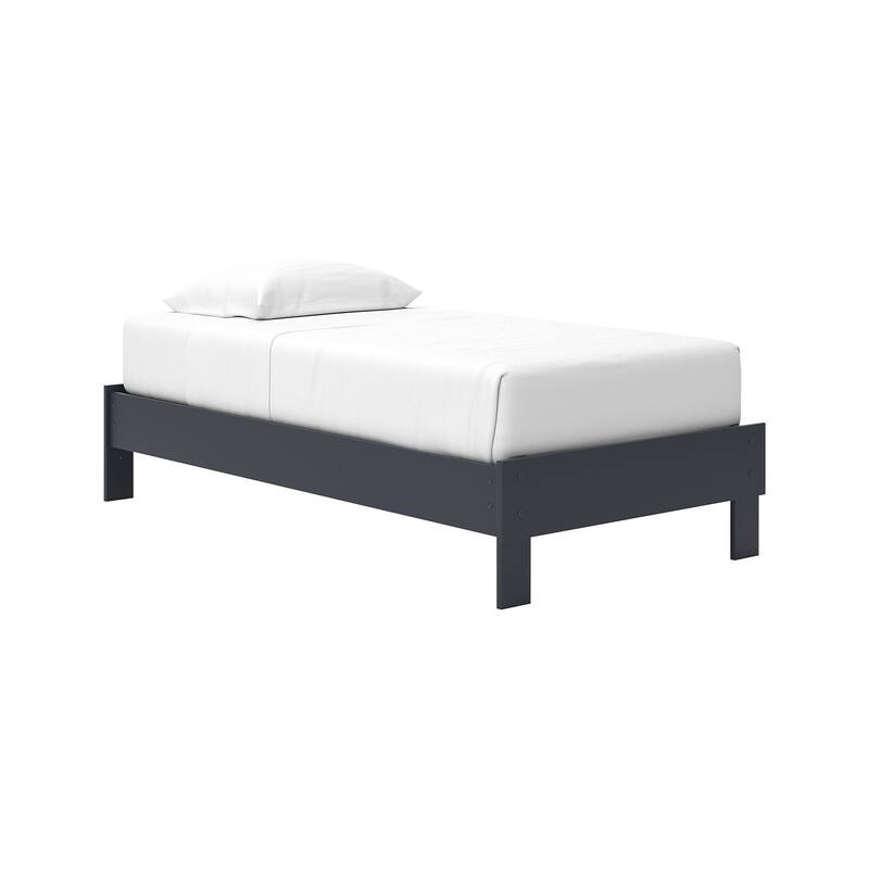 Signature Design by Ashley Simmenfort Blue Platform Bed