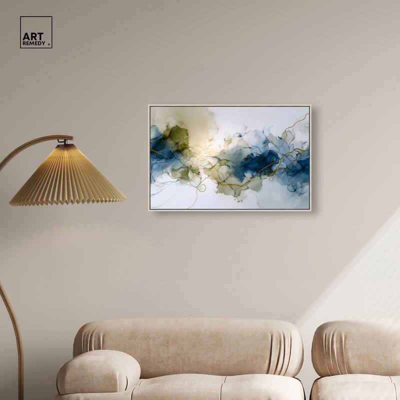 Fluid Geode Canvas by Art Remedy