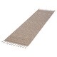 preview thumbnail 3 of 6, LOOM & LUXE Collection 2X8 Mocha/Geometric Area Rug - 96" D x 26" W x 0.28" H
