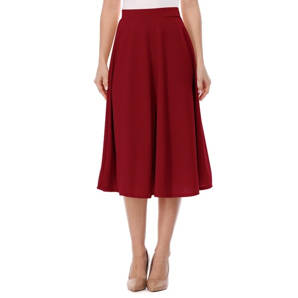 high waisted skirt a line