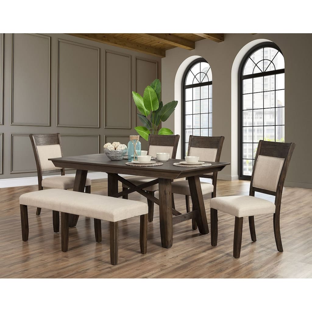 Alpine Furniture Brayden Set of 2 Dining Side Chairs, Espresso