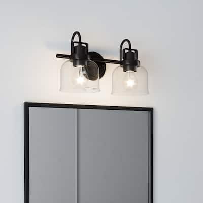 Brio Lighting Brighton Farmhouse 2-Light Dimmable Bathroom Vanity Light