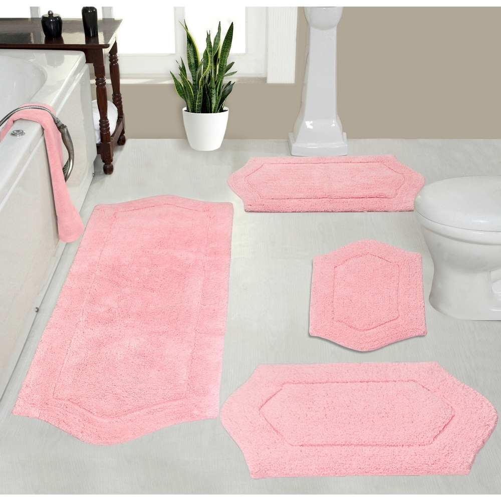 Pink Cotton Bathroom Rugs and Bath Mats Bed Bath Beyond