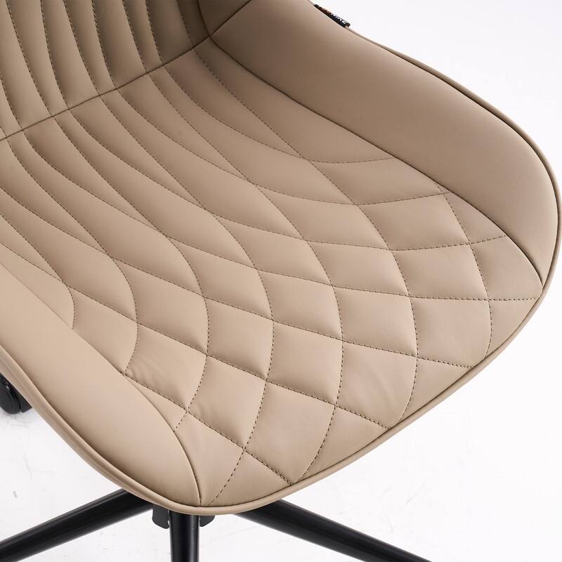 Modern Office Chair, Leather Swivel Office Chair for Home Office