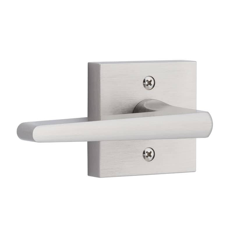 Sure-Loc BS100-HSQ Basel Interior Trim Lever with Square Rose for - Satin Nickel