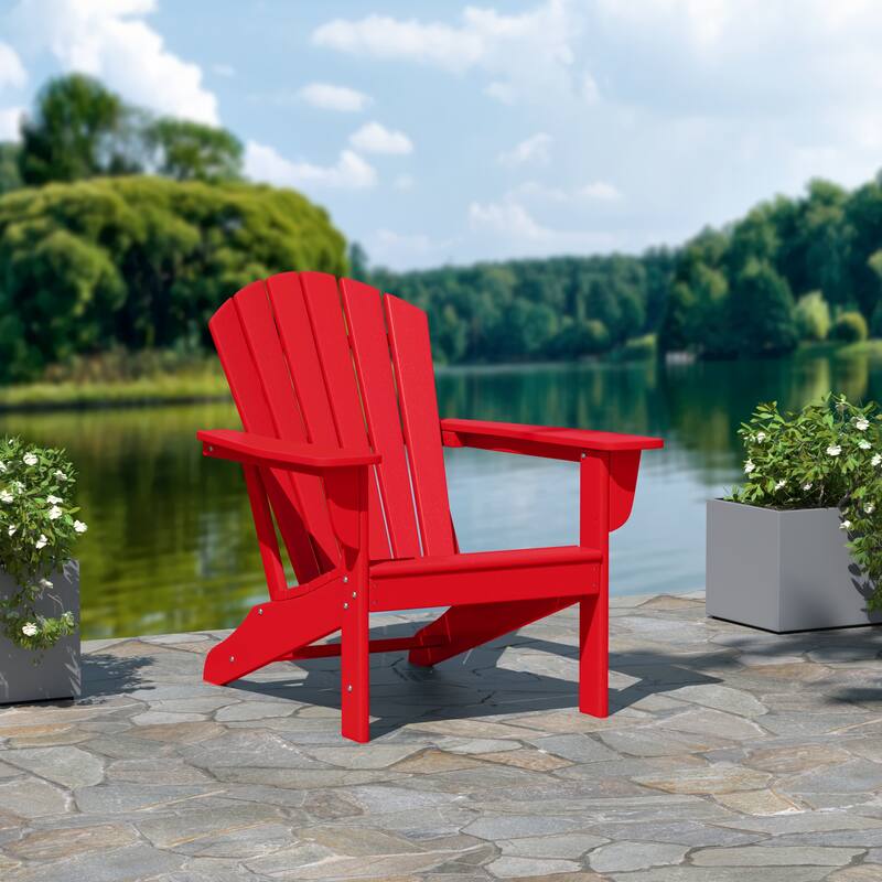 Altura Outdoor Eco-Friendly All Weather Poly Patio Adirondack Chair - Deep Seating