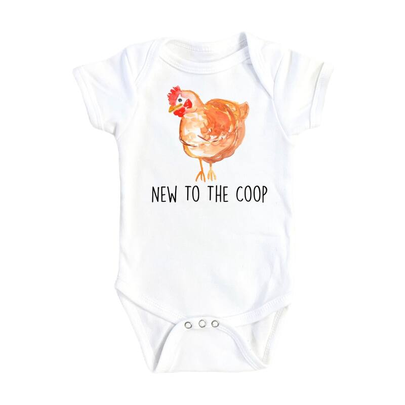Brown Chicken - Baby Boy Girl Clothes Infant Bodysuit Funny Cute Newborn - White - Newborn