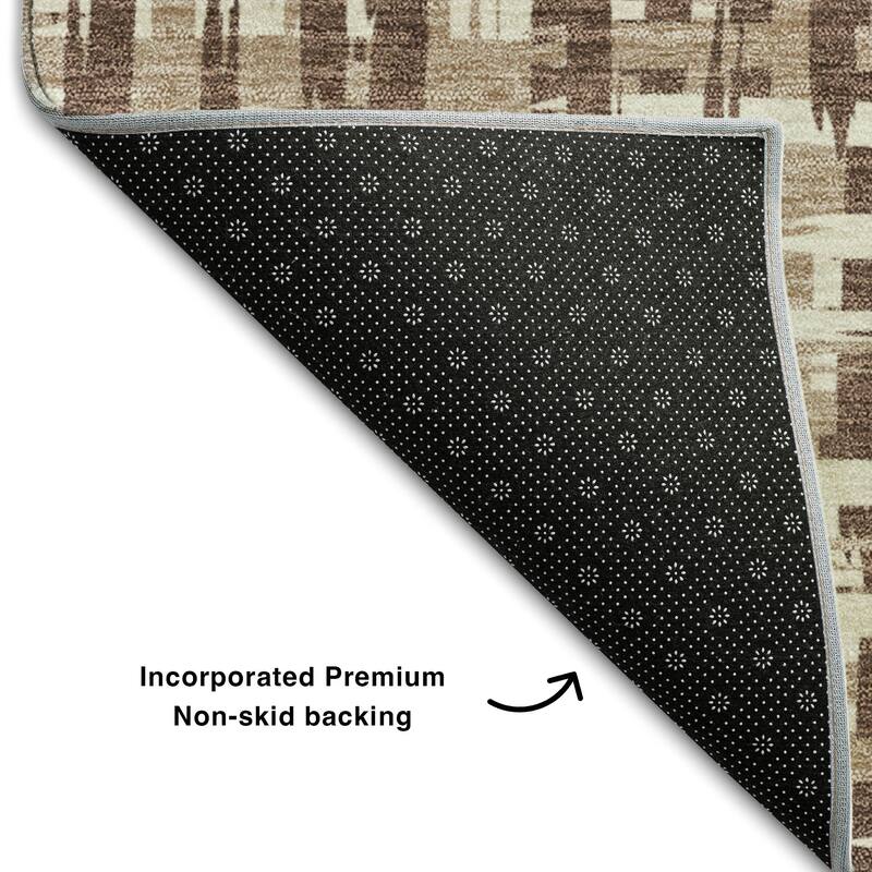 Premium Washable Super Soft Abstract Weave Mayfield Rug