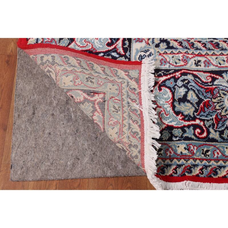 Floral Kashan Area Rug Machine Made Carpet - 9'7" x 12'6"