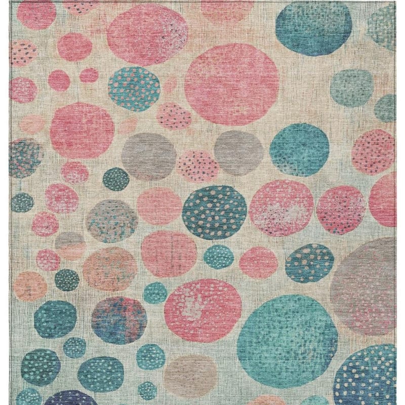 HomeRoots Geometric Transitional Rectangle Outdoor Rug