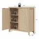 preview thumbnail 4 of 15, Bohemian Arched Rattan Door Sideboard with 2 Adjustable Shelves - 1-Piece