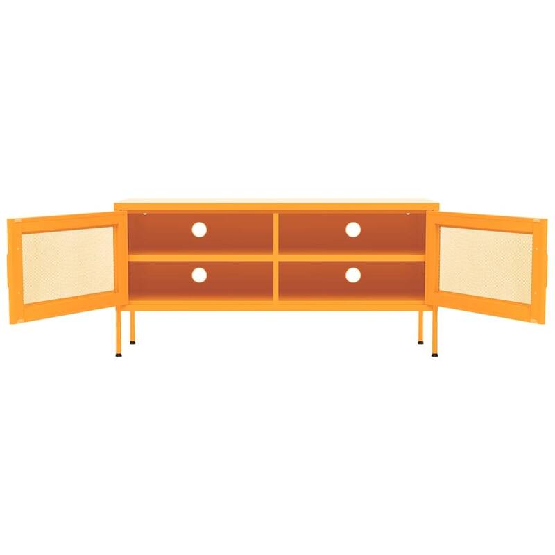 vidaXL TV Stand TV Unit Sideboard Home TV Console Media Unit Cupboard Steel - 41.3" x 13.8" x 19.7"