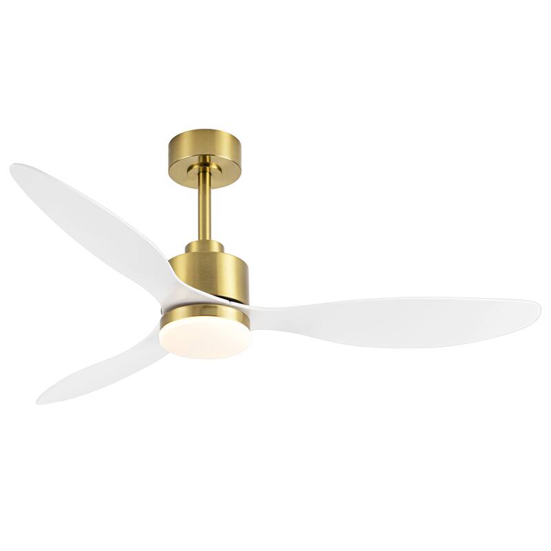 52-inch Ceiling Fans with LED Light Remote and Downrod(3-Blade)