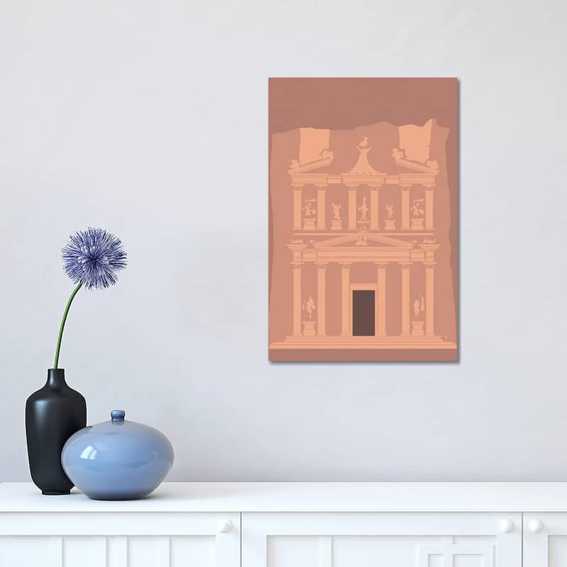 iCanvas "Treasury at Petra" by Lyman Creative Co. Canvas Print - 18x12x1.5