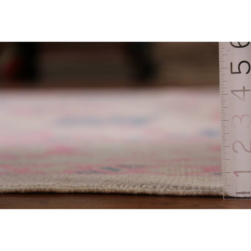 Hand Knotted Oriental 100% Wool Carpet Transitional All-Over Beige & Ivories Oushak Area Rug - 10' 6'' X 8' 4''