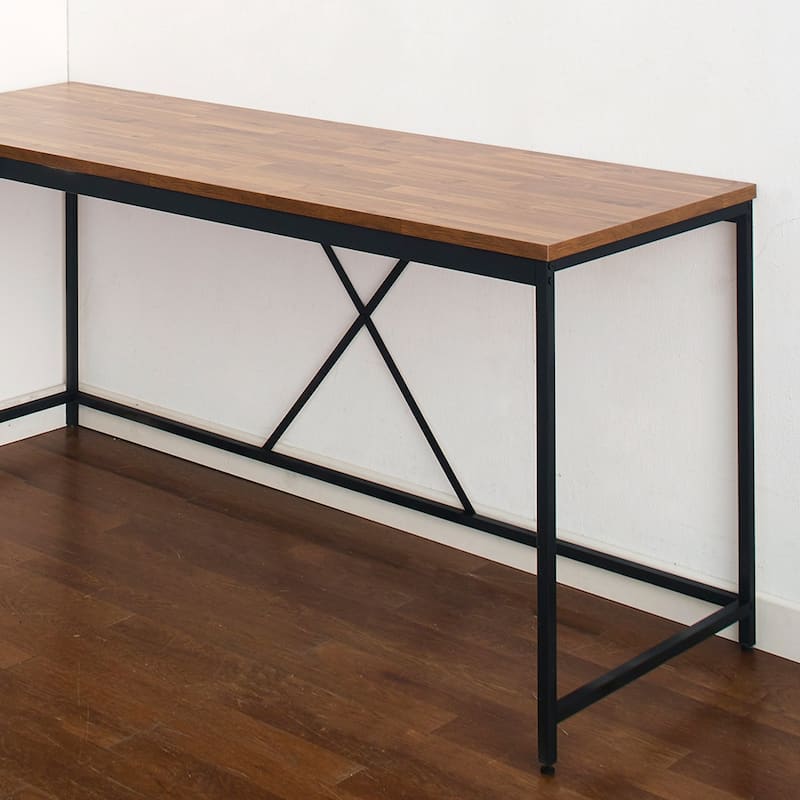Olympus Wood and Metal Corner Desk