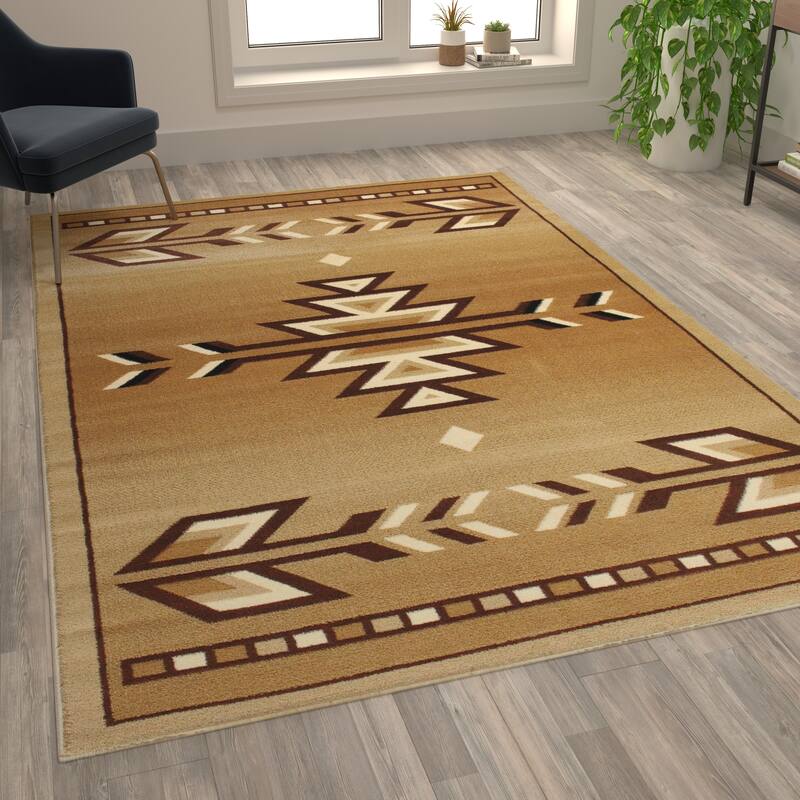 Multipurpose Southwestern Style Patterned Indoor Area Rug