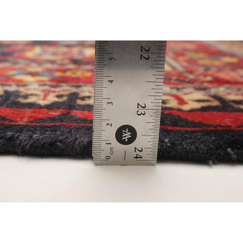 ECARPETGALLERY Hand-knotted Andelz Navy Wool Rug - 3'8 x 6'9