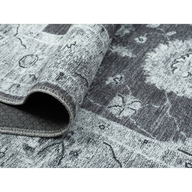 Legacy Petra Traditional Bordered Washable Area Rug
