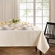 preview thumbnail 4 of 33, Continental Solid Texture Water and Stain Resistant Tablecloth 52x70 - Ivory