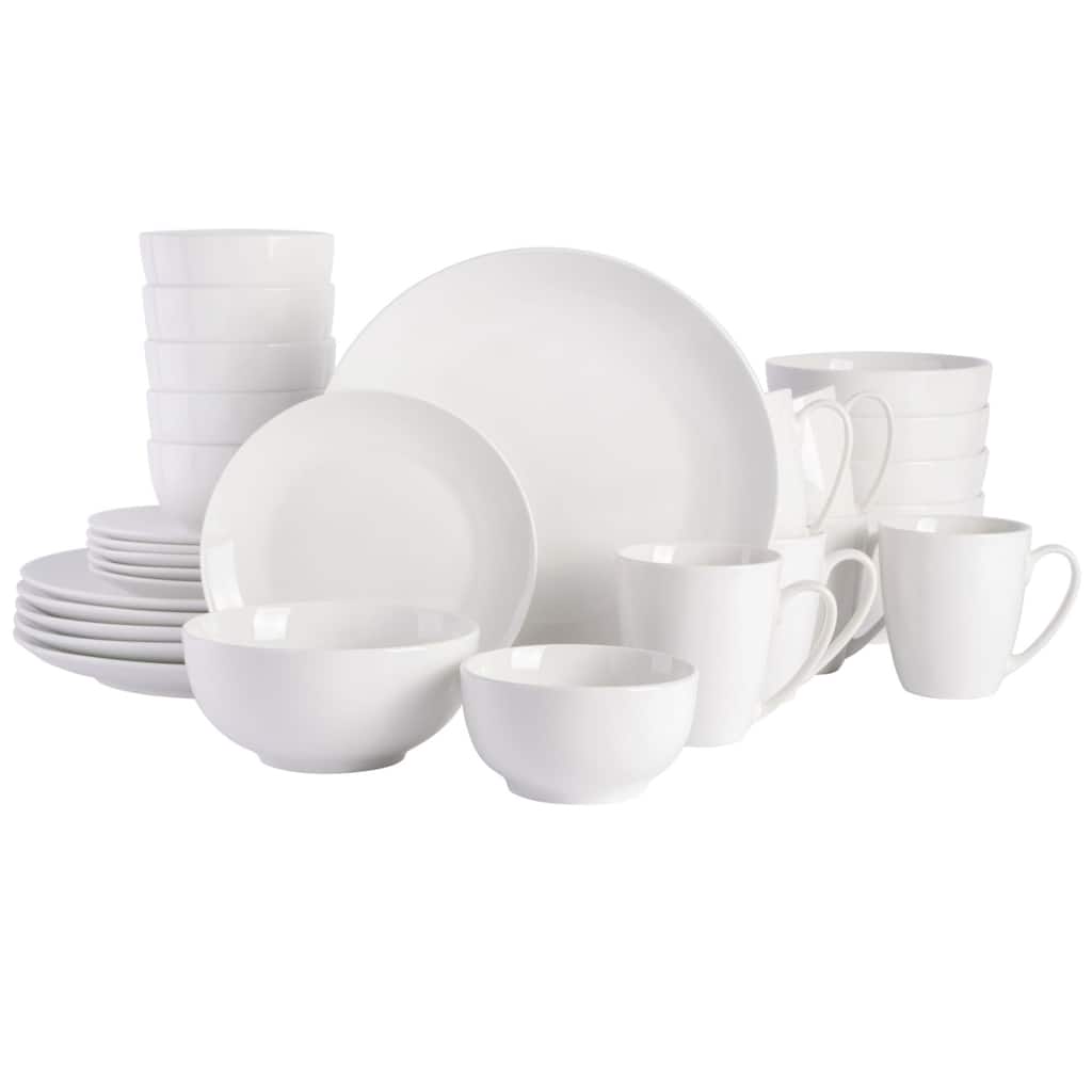 Gibson Home Ogalla 30-Piece Dinnerware Set - White