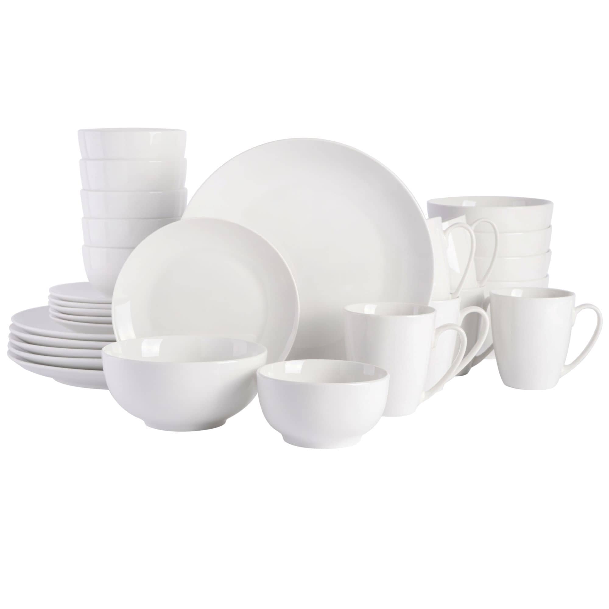Gibson Home Ogalla 30-Piece Dinnerware Set - White