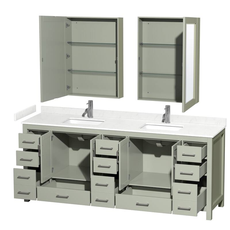 Wyndham Collection WCS141484D-VCA-MED Sheffield 84" Free Standing