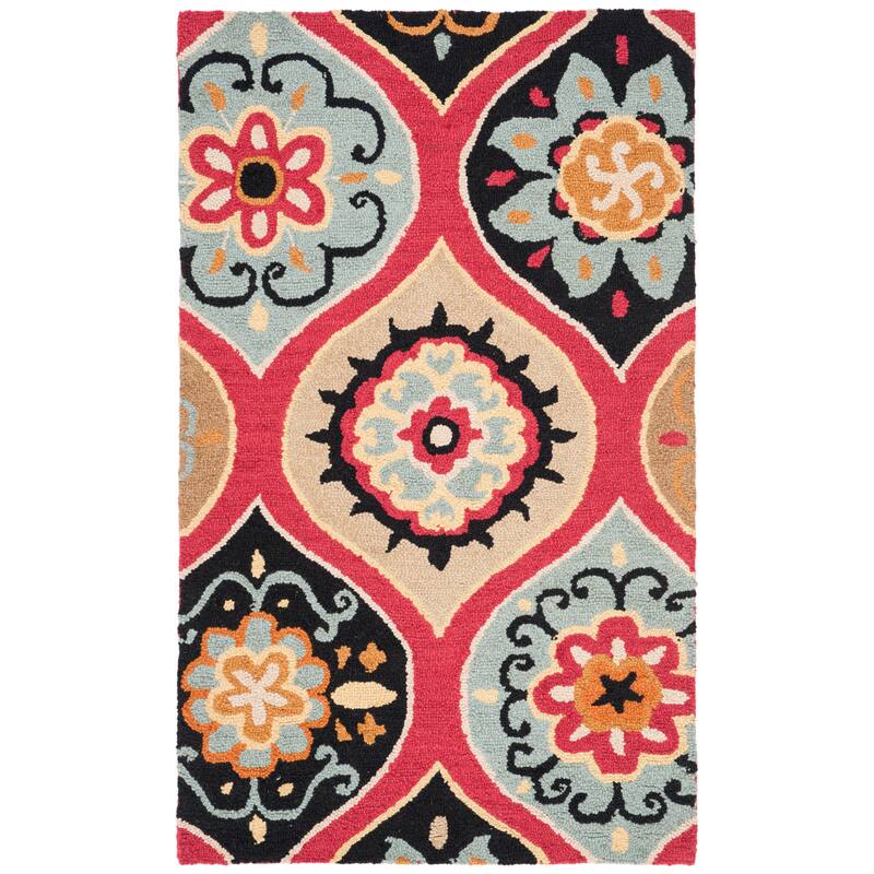 SAFAVIEH Handmade Roslyn Sjannie Modern Floral Wool Rug