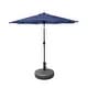 preview thumbnail 24 of 26, 9' Solar Lighted Patio Umbrella with Bronze Base