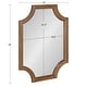 preview thumbnail 83 of 134, Kate and Laurel Hogan Scalloped Wood Framed Mirror