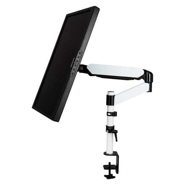 Single Arm TV LCD Monitor Desk Mount Stand Bracket Swivel ±15° Screen up to 27/"