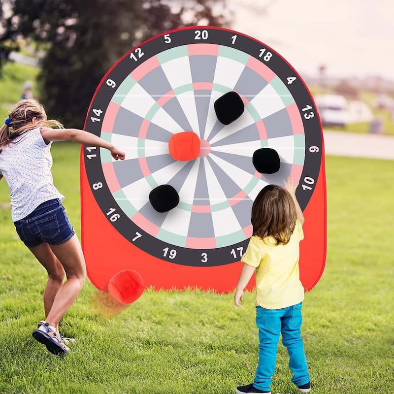 Foldable Target Game w/ 4 Balls & Carry Bag Party & Carnival Games