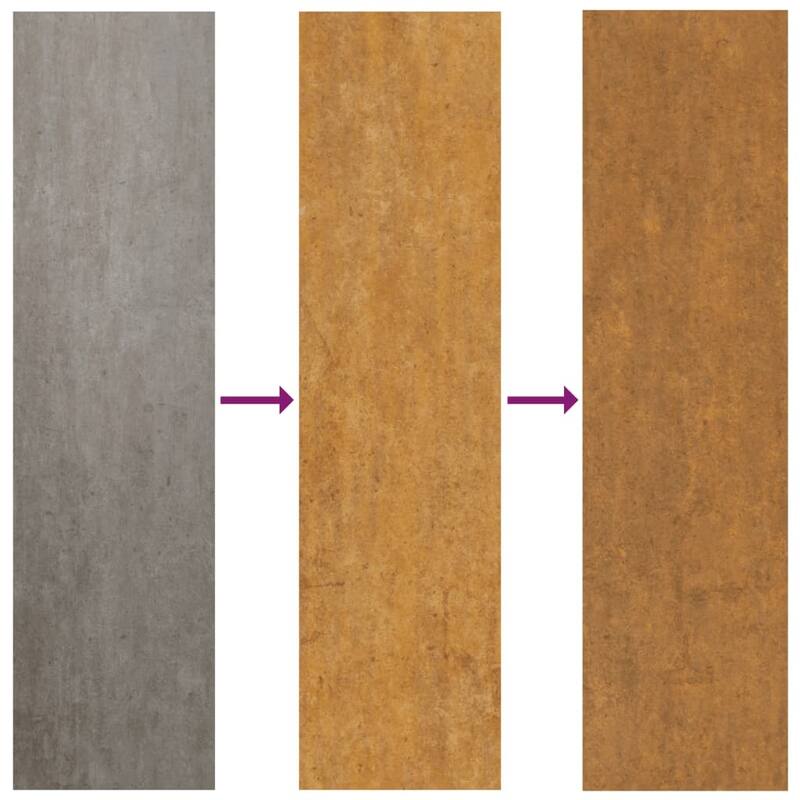 vidaXL Garden Planter Brown Weathering steel 29.5 in tall, 11.8 in wide - 10.2 x 11.8 x 29.5