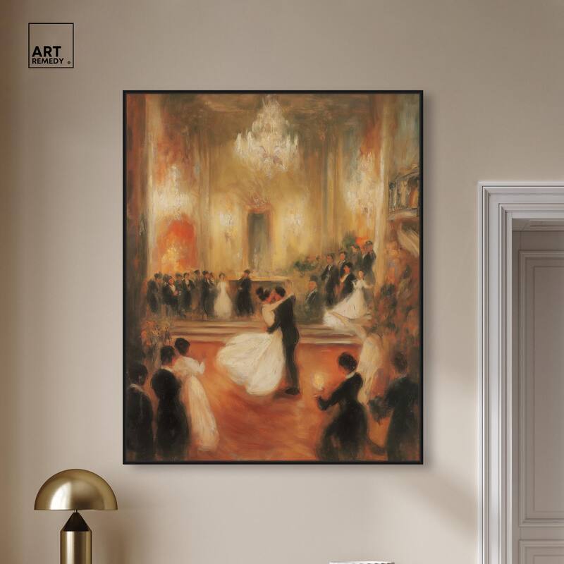Ballroom Dance Canvas by Art Remedy