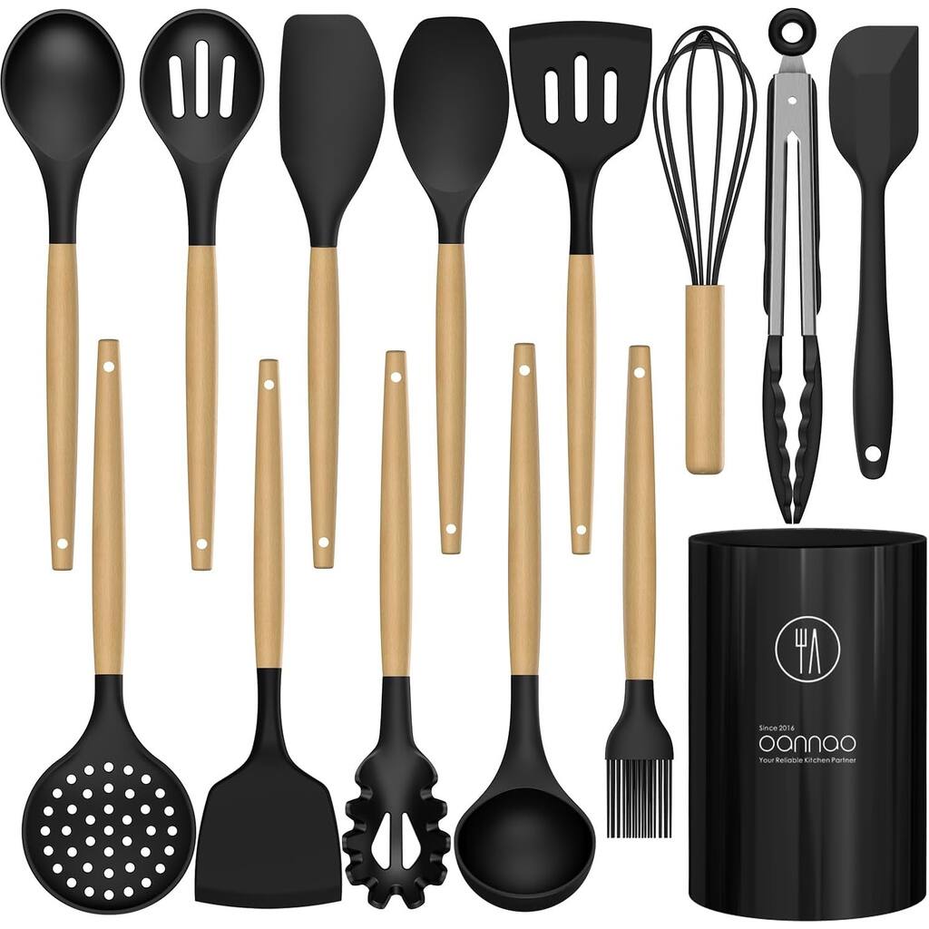 Heat Resistant Silicone Kitchen Utensils Set