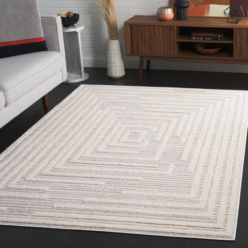 SAFAVIEH Elmhurst Marijke Modern & Contemporary Rug - 8' x 10' - Ivory/Grey