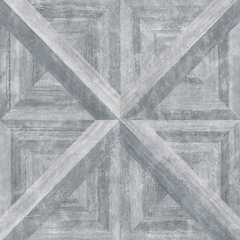 A-Street Prints Carriage Grey Geometric Wood Wallpaper