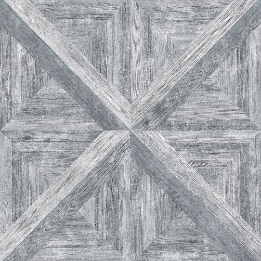 A-Street Prints Carriage Grey Geometric Wood Wallpaper