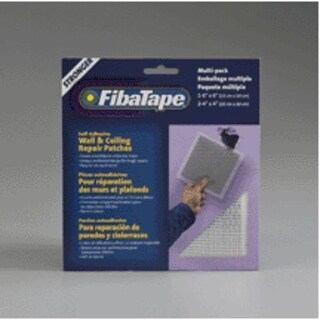 FibaTape FDW8186 Wall & Ceiling Repair Patch, 2-4" x 4", 1-6" x 6 ...