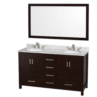 Wyndham Collection WCS141460DUNOM58 Sheffield 60" Free Standing Double