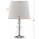 preview thumbnail 7 of 5, SAFAVIEH Lighting 15-inch Crescendo White Shade Tiered Crystal Table Lamp (Set of 2) - 9"W x 9"D x 16"H