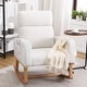 preview thumbnail 101 of 171, HOMYKA 28" Wide Rocking Chair for Nursery with Solid Wood Leg